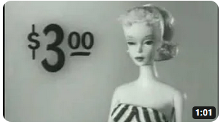 1959 First Barbie Commercial Vintage Toy Collectible by Mattel vintage TV commercials